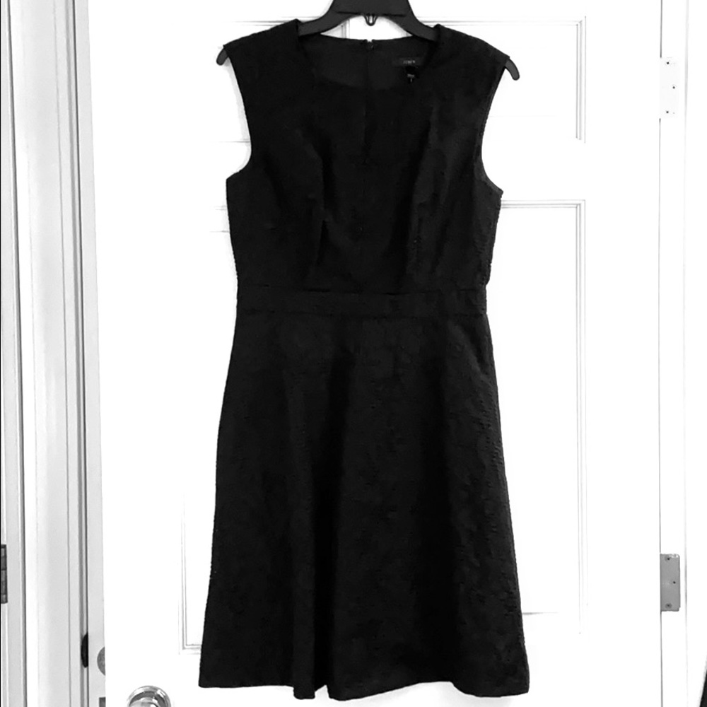 J. Crew Textured Eyelet Jacquard Dress
